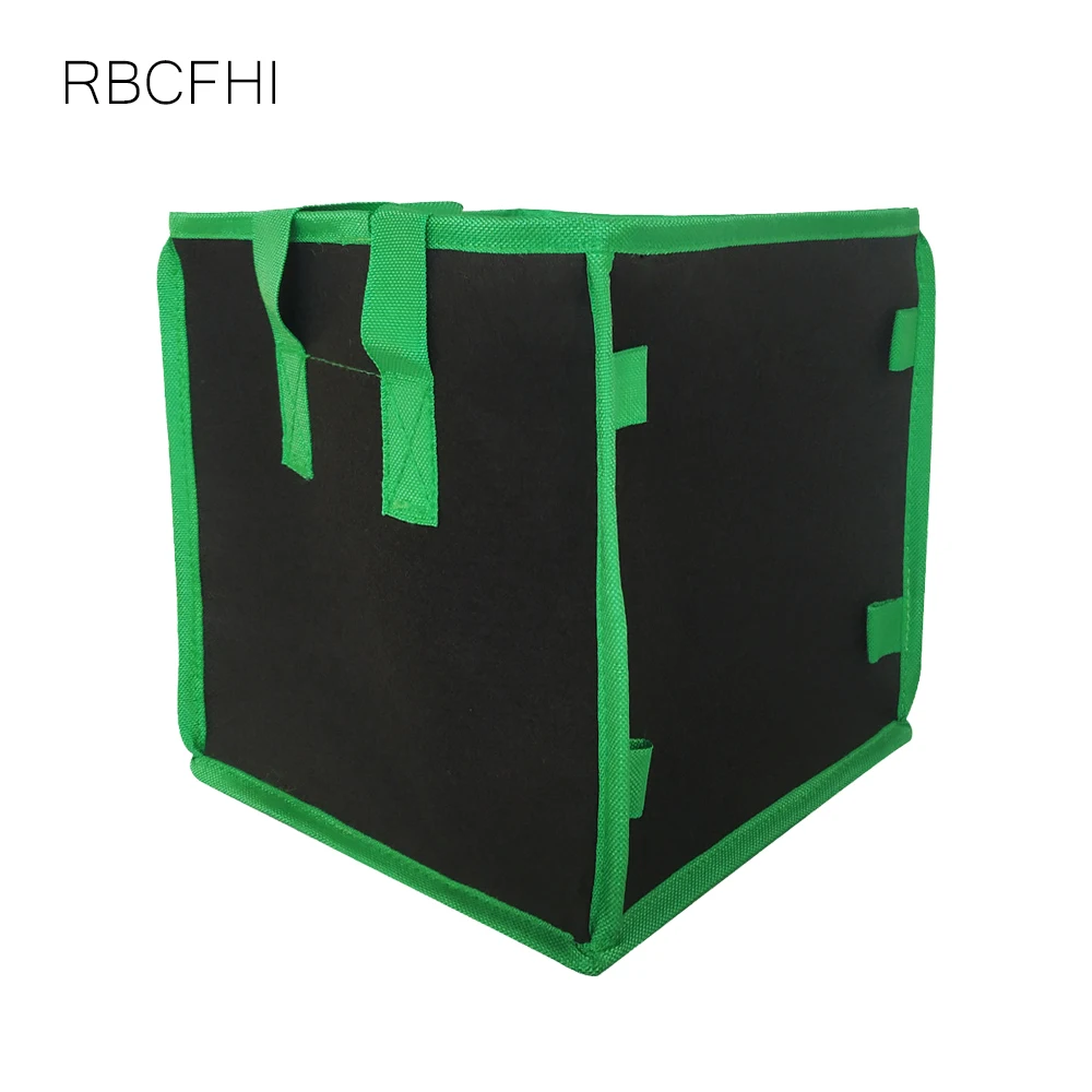 RBCFHl 1PC 4/5/7/10Gallon Fabric Grow Bags Square Planting Bag Breathable Root Pouch Container Plant with Handles Garden