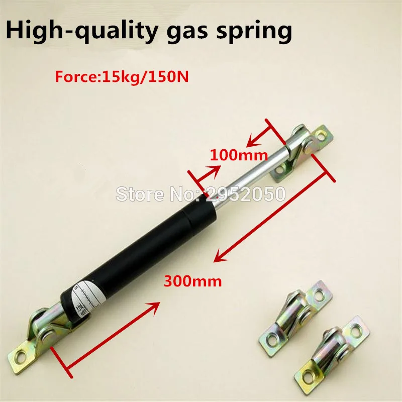 

Free shipping 6pcs/lot 300mm central distance,100 mm stroke, pneumatic Auto Gas Spring, Lift Prop Gas Spring Damper