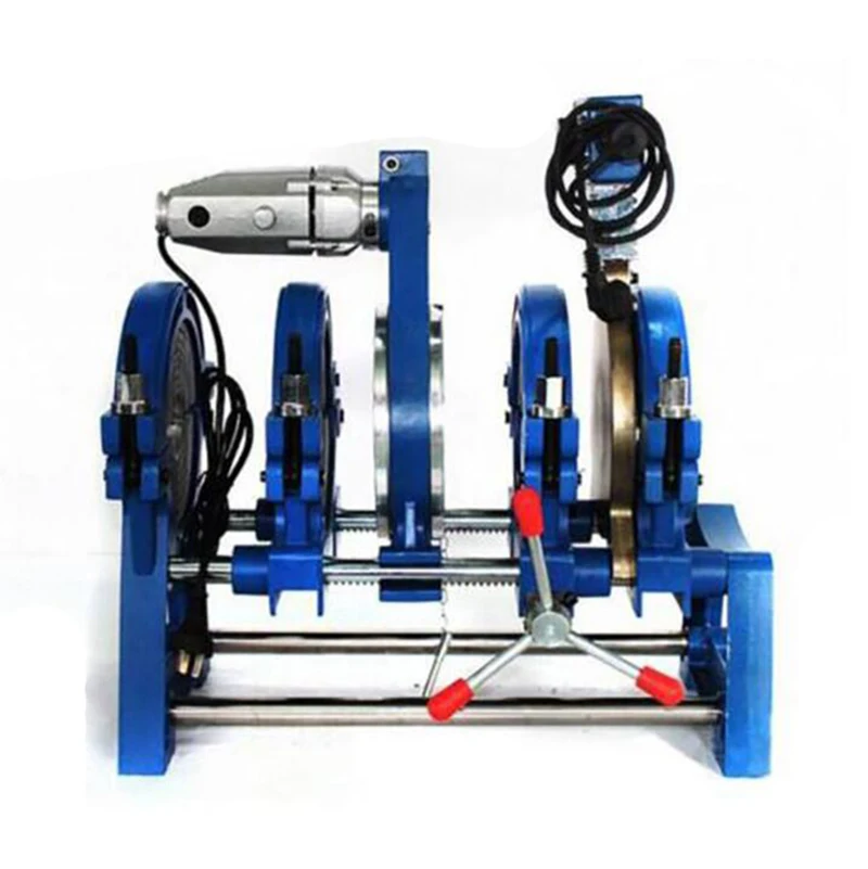 Manual PE PPR PVDF pipe Butt welding machine Welding pipe size 63-200mm PE tube Hot melt Butt Welder