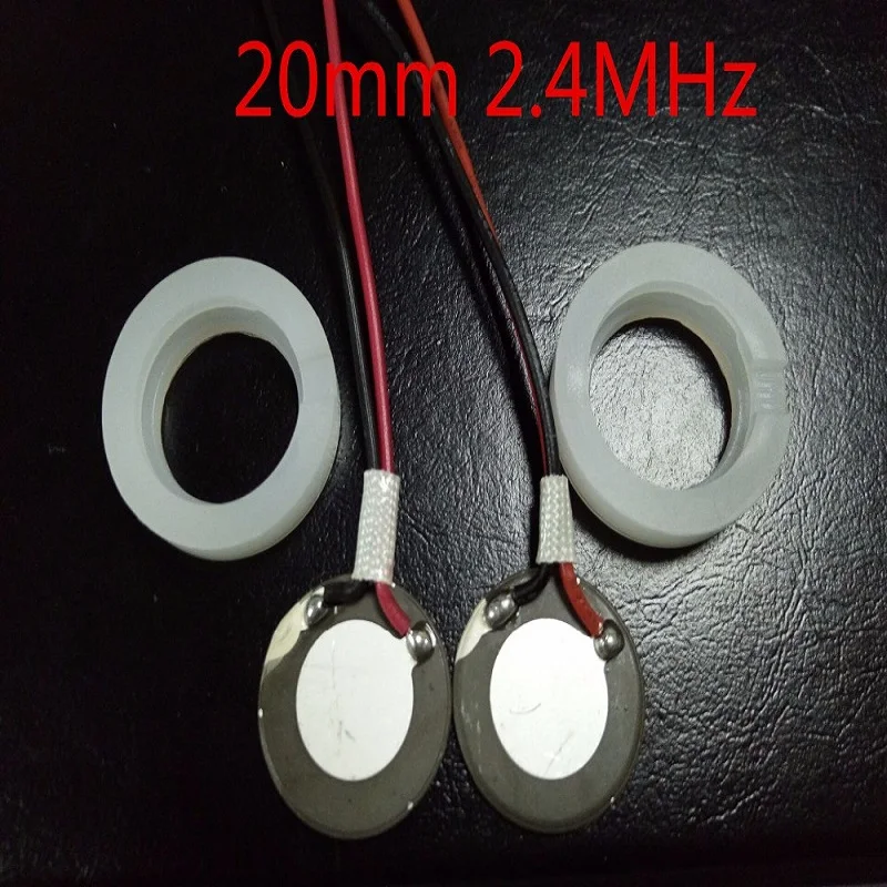 2 PCS 20mm 2.4Mhz Ultrasonic Mist Maker Fogger Atomizing Transducer Oscillating Blade Piezoelectric Ceramic Air Humidifier Acces