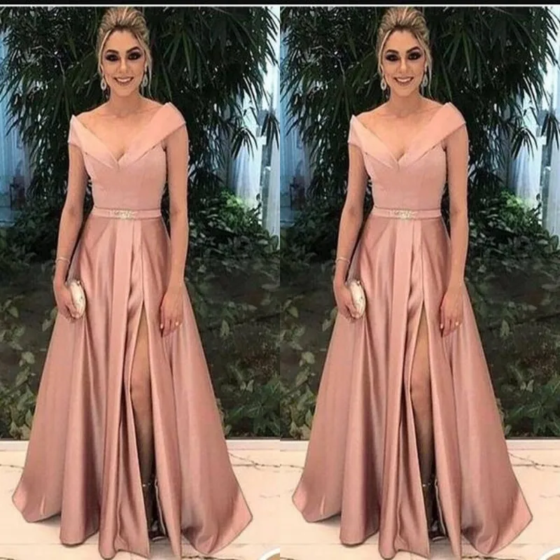 Vestidos de Fiesta elegantes para bodas, vestido de madrina Formal de línea A, vestidos de noche para ocasiones a medida, 2021