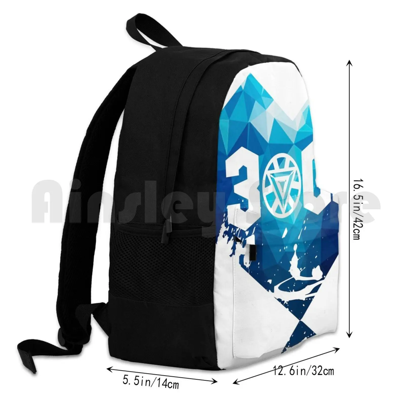 3000 Outdoor Hiking Backpack Riding Climbing Sports Bag Avenge Infinity Man Captain Hammer Shield Superheroes Comics Superhero