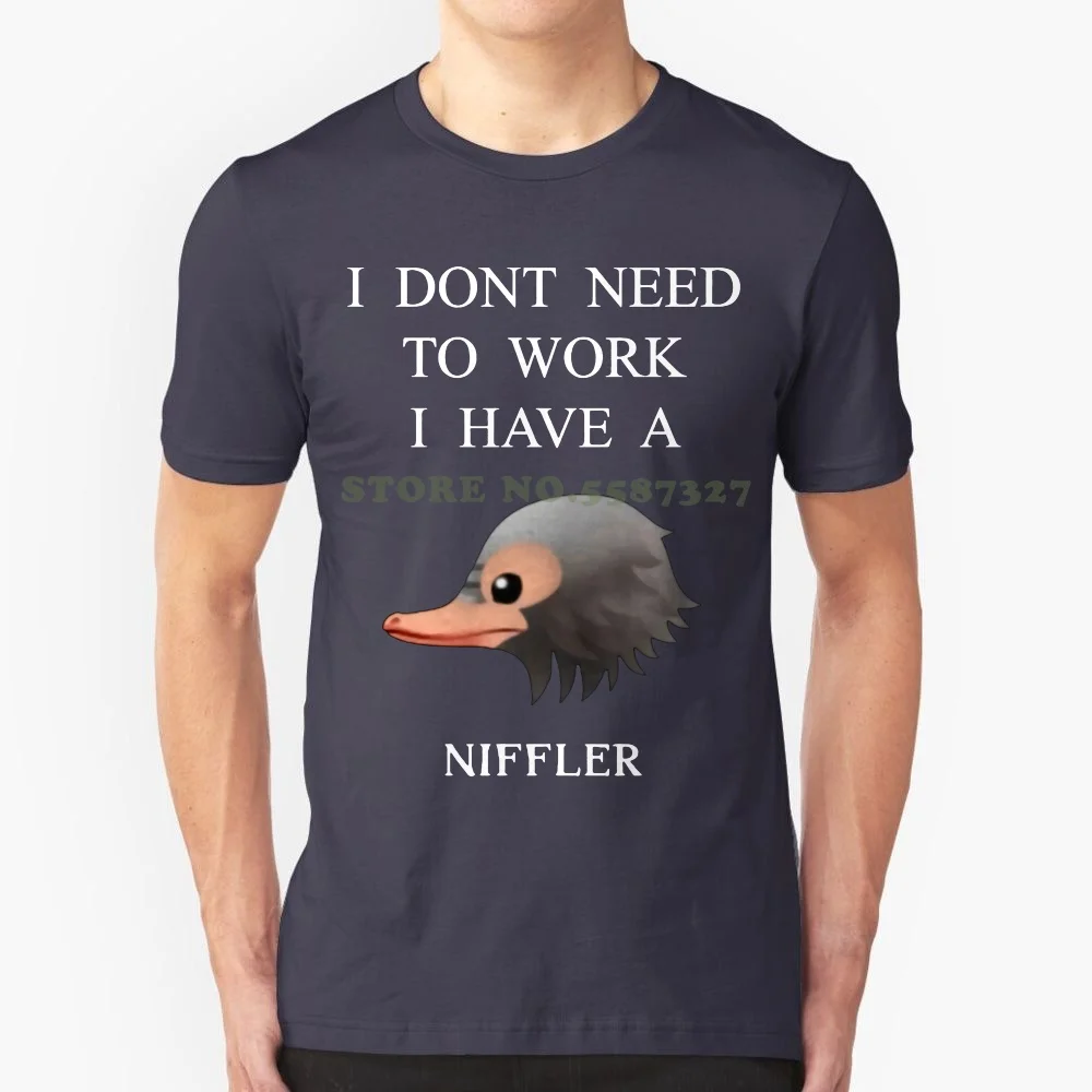 Funny T Shirts Fantastic Beasts Niffler Buttons Fashion Tshirt Men T Shirt Cool Hot Sale New Men's T Shirt