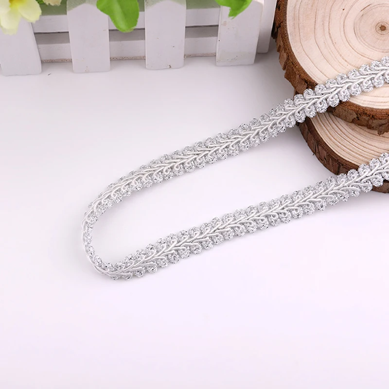 2 yards Braided Color Polyester Lace Clothing Home DIY textile Craft Sewing Accessories Ribbon lace