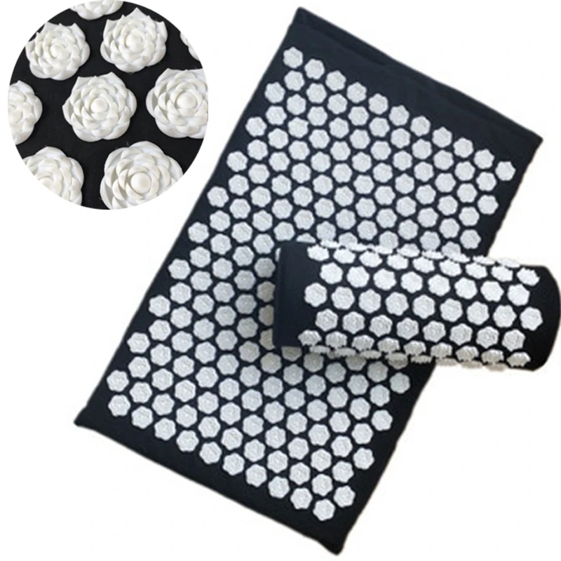 

Massager Cushion Acupuncture Sets Relieve Stress Back Pain Acupressure Mat/Pillow Massage Mat Rose Spike Massage and Relaxation