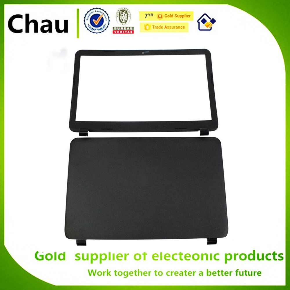 Imagem -04 - para hp 250 255 256 g3 15-g 15-h 15-r 15-t 15-z Lcd Back Cover 749641001 Lcd Painel Frontal Ap14d000200 Lcd Dobradiças 749655-001 Novo