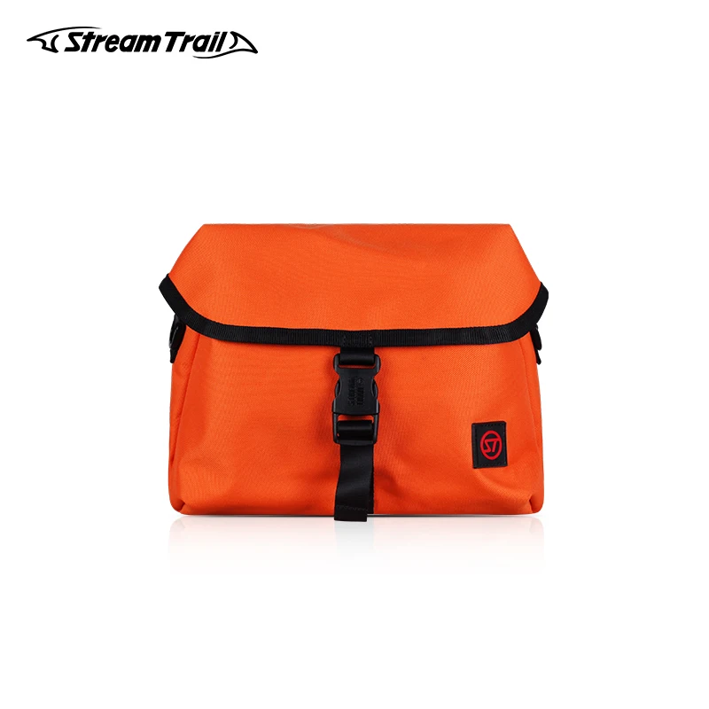 Stream Trail Waterproof Bag Trapezoid Shoulder Bag Outdoor 600D Polyester Lightweight Water Resistance Travel Diving Swimming