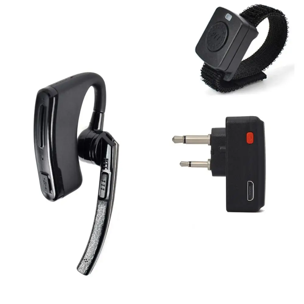 HYS Walkie Talkie Wireless Bluetooth Headset Earpiece for Icom V8 V80 V80E V82 V85  Midland GXT1000VP4 LXT600VP3  GXT1000