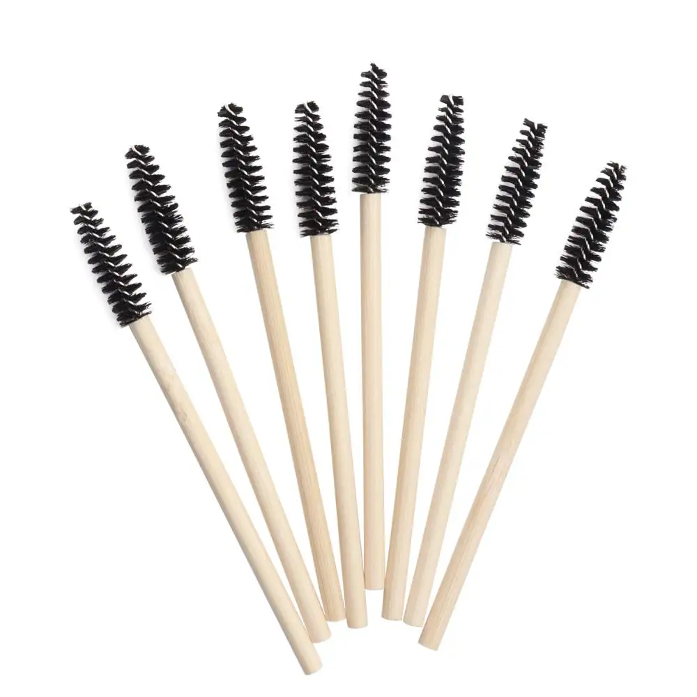 

200pcs Disposable Lash Wands Black Mini Holder Pink Eyelash Makeup Cheap Bamboo Mascara Brush