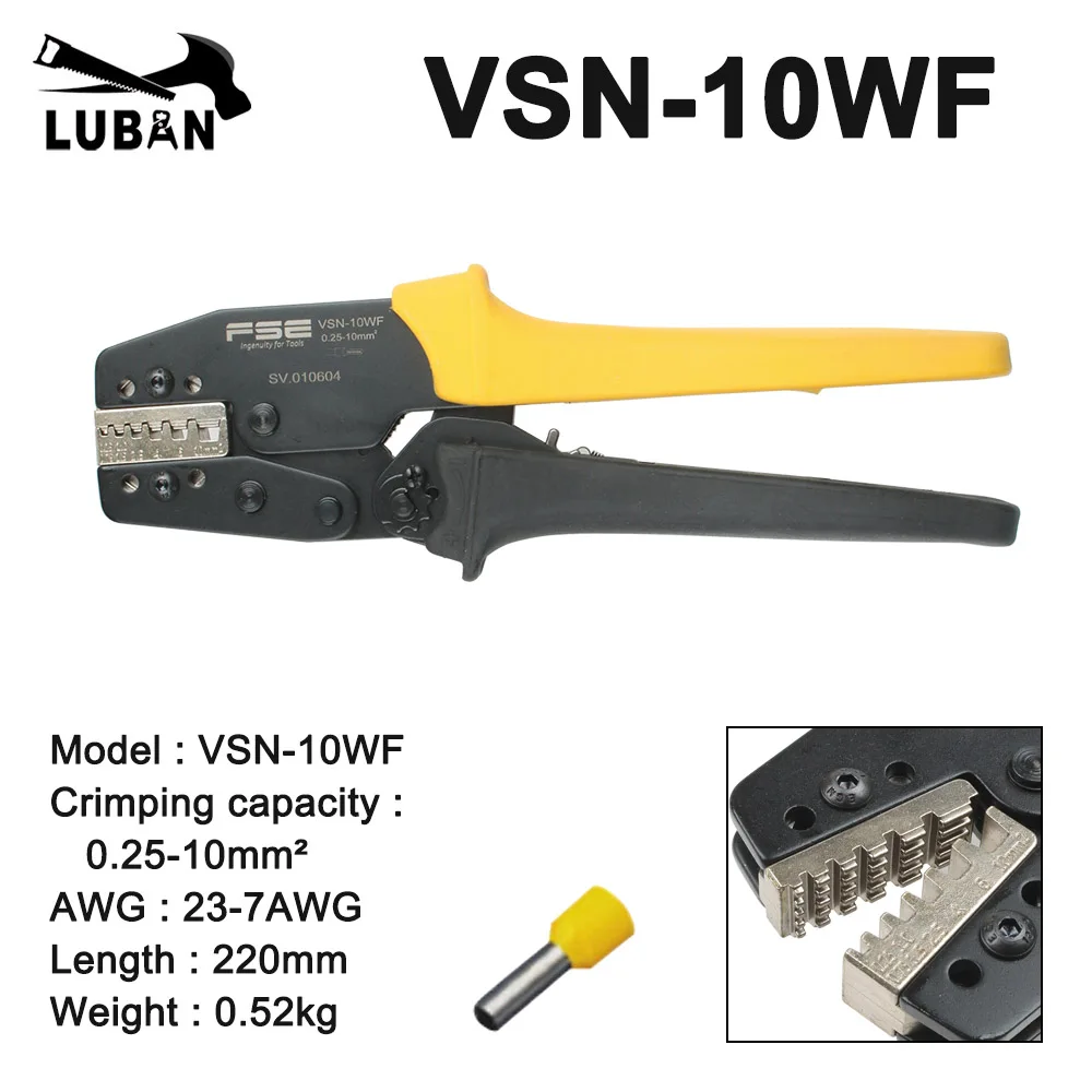 High-quality Crimping Pliers VSN-03B VSN-10WF  VSN-30J  High Precision Terminal Crimp Self-adjusting Tools Terminal Crimping