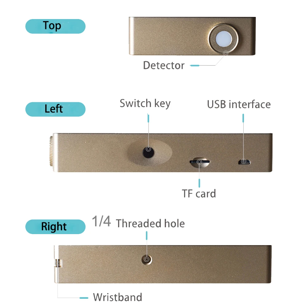 Customized 350nm-1100nm OHSP350S mW/cm2 irradiance Spectrometer Light for Infrard Tester