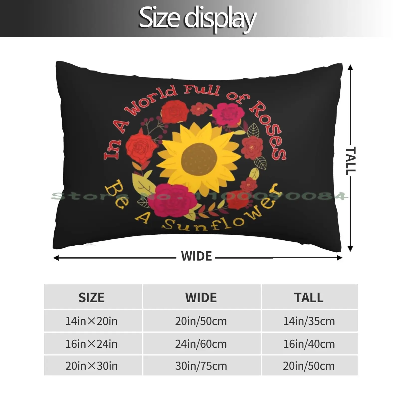 In A World Full Of Roses Be A Sunflower Circular Pillow Case 20x30 50*75 Sofa Bedroom Respectforbikers Superbike 1290 Long