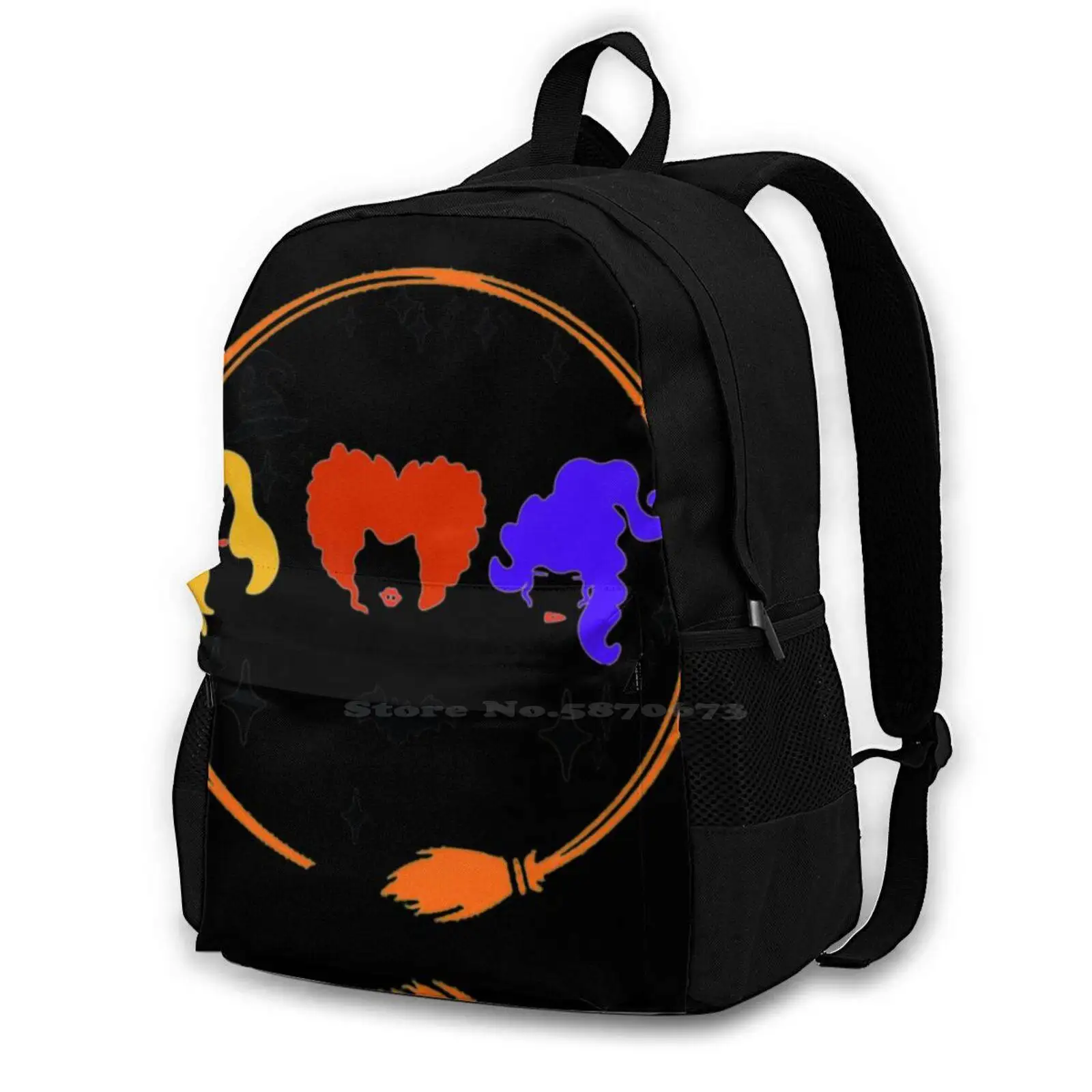 

Halloween Hot Sale Schoolbag Backpack Fashion Bags Sandersons Halloween Pocus Sanderson Sisters Women Girls Men Bunch Its Just A