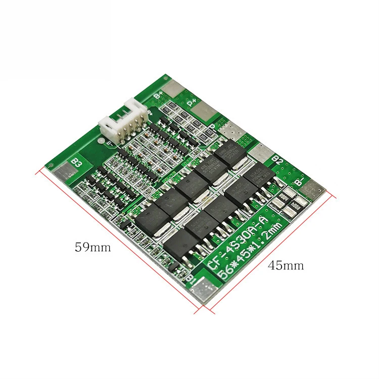 4S 30A 14.8V litowo-jonowy akumulator litowy 18650 BMS pakiety zabezpieczenie płytki obwodu drukowanego balans układy scalone