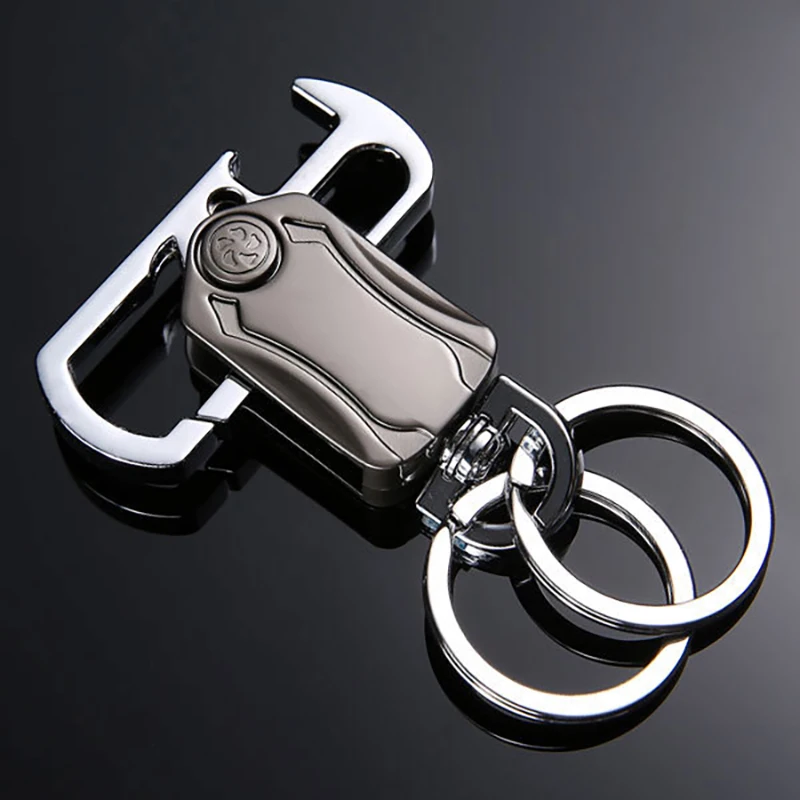 

Creative Men's Key chain Tool Metal Gyro Car Keychain Bottle Opener Keyring Clip Bag Charm Jewelry Accessories Father's Day Gift