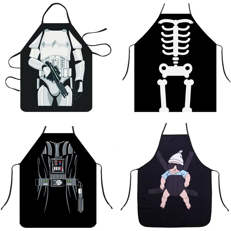 BBQ Cooking Kitchen Black Bib Aprons for Women Men Chef Gifts,1Pc Sexy Funny Novelty Naked Kitchen Cooking BBQ Party Apron