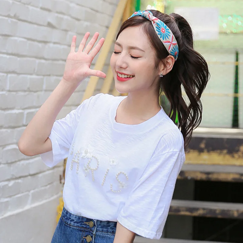 2023 봄 여름 프린팅 매듭 머리 랩 헤어밴드 헤드밴드 화려한 플로랄 패턴 보헤미아 스타일 여성용, 머리 장식 스 크런치
