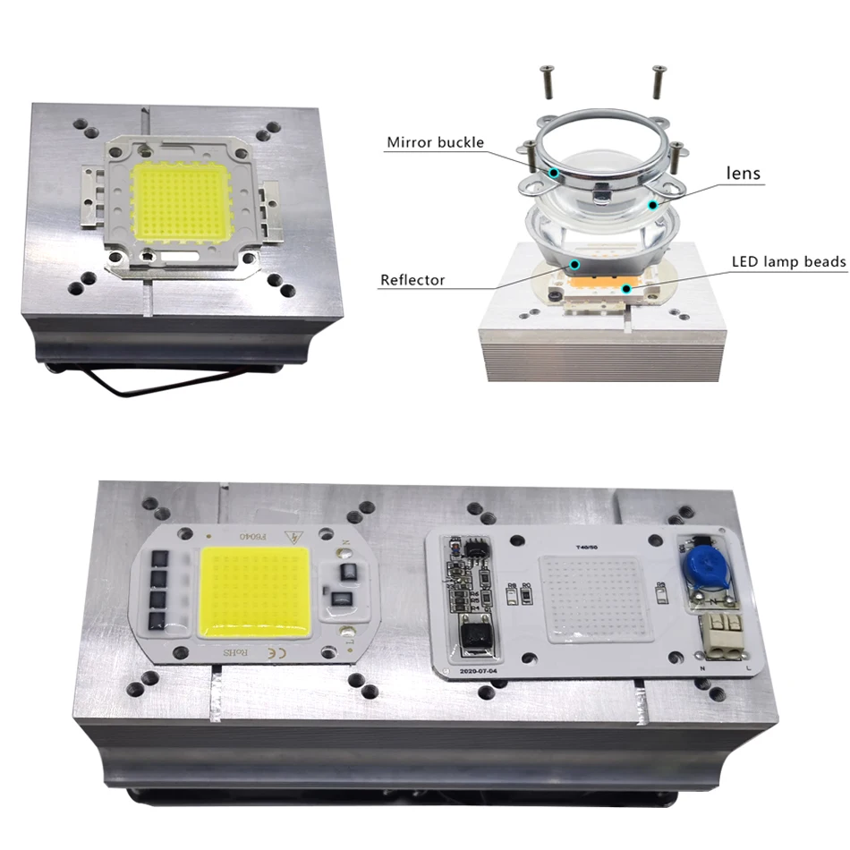 Imagem -05 - Kit de Lentes para Radiador de Carro Conjunto de Luzes Led para 20w 30w 50w 100w com Alta Potência