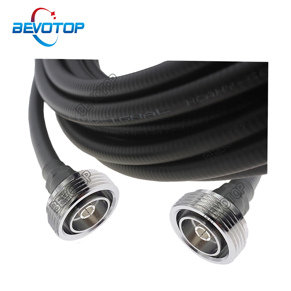 50-9 Feeder Line 7/16 DIN Female to DIN Female L29 Connector 1/2 Super Flexible Jumper RF Coaxial Pigtail Extension Cable Cord