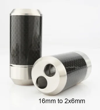 audiocrast Cf1606 edelstahl carbon faser hose stiefel y splitter 1 bis 2 für diy audio lautsprecher kabel hi-end 4
