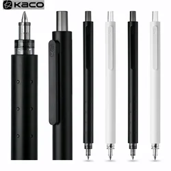 Youpin – stylo à bille KACO Gel 0.5mm, stylo à pression, encre noire, écriture lisse, pour l'école et le bureau