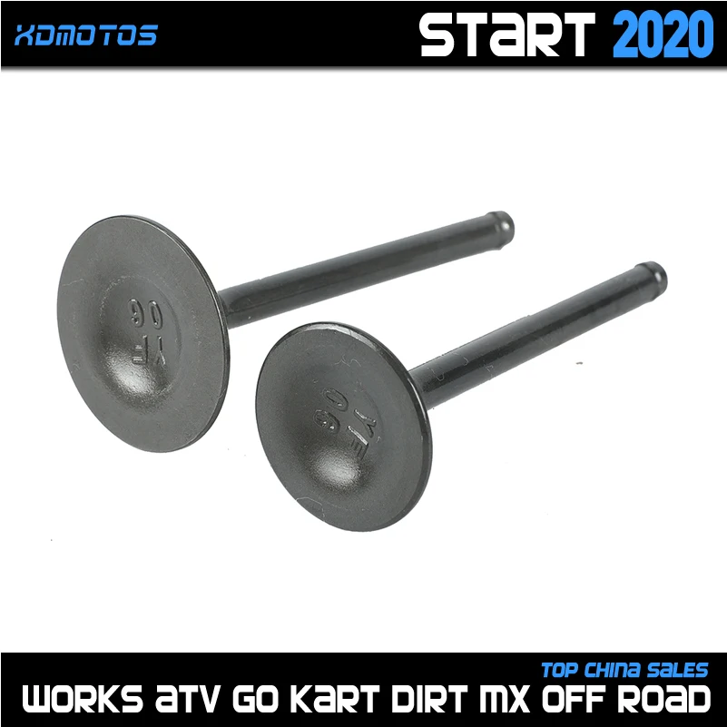 زوج صمامات العادم للدراجات النارية ليفان 125 125cc محرك أفقي كايو SSR BSE الترابية دراجة الطرق غير الممهدة القرد Atv رباعية الذهاب كارت #2