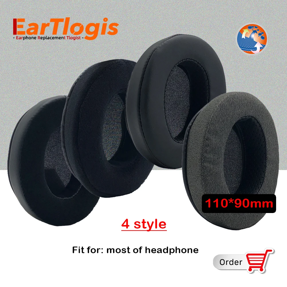 

EarTlogis Replacement Ear pads for HyperX Cloud Alpha, Flight, Stinger, I/ II, Core, Arctis 3/ 5/ 7, CORSAIR HS 50/ 60 Headset