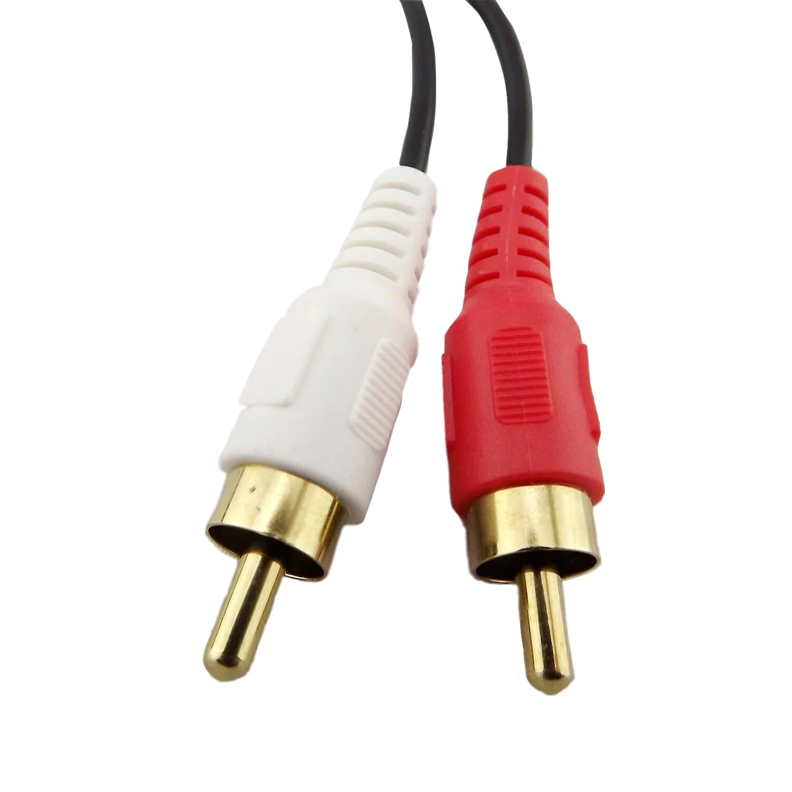 2 قطعة الذهب 3.5 مللي متر 1/8 "ستيريو أنثى مقبس صغير إلى المزدوج 2 ذكر RCA محول القابس الصوت Y موصل كابل 20 سنتيمتر
