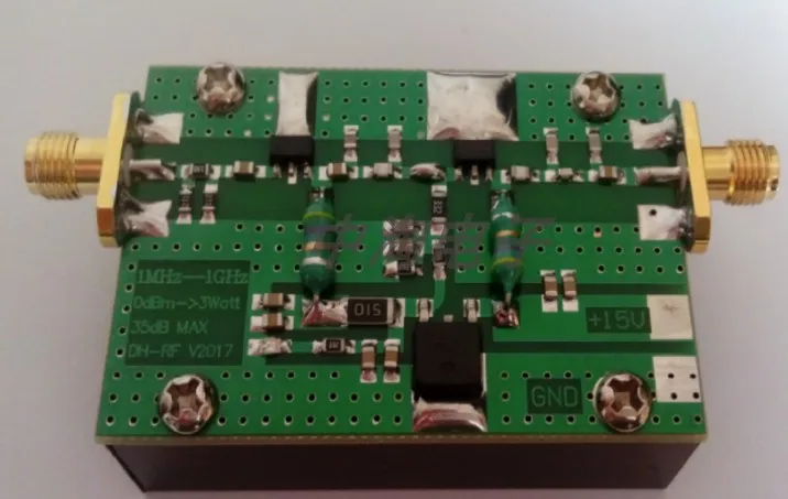 

1MHz-1000MHZ 3W RF Amplifier HF FM VHF UHF FM Transmit Broadband RF Amplifier