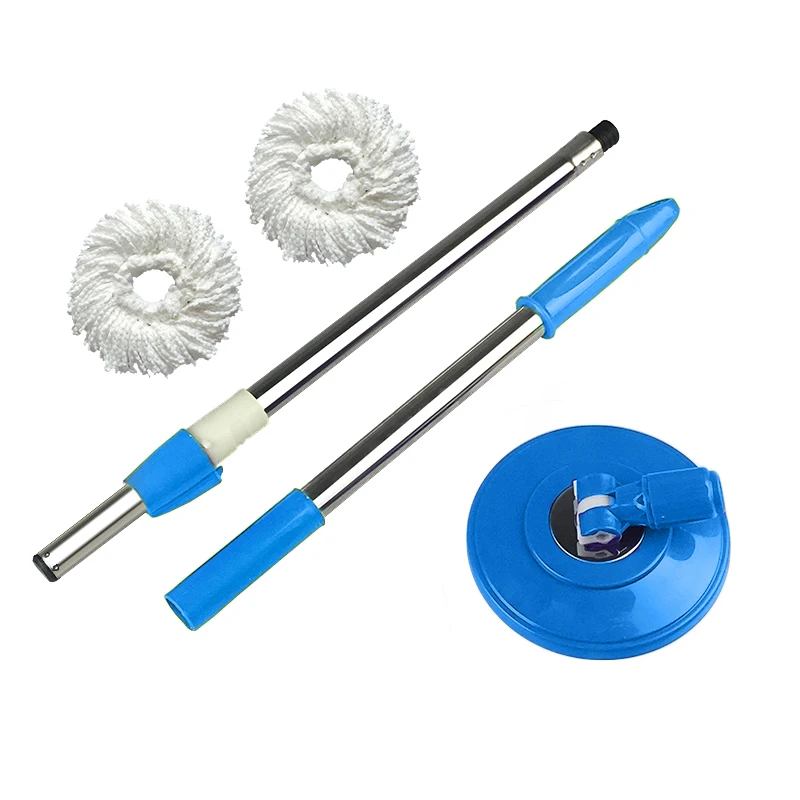 Stainless Steel Hand Rotating Mop Pole ,General Mop Head Replacement, Overstretches