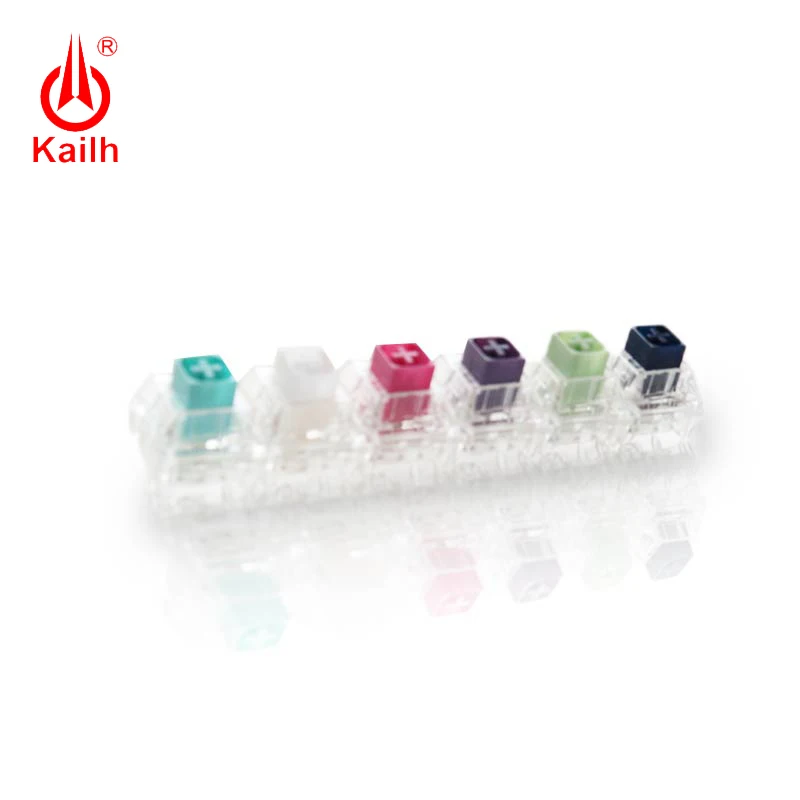 

6pcs Kaih Box Crystal Pro Navy Jade Royal Pinks Machine Keyboard Diy Switch RGB/SMD IP56 Water-proof MX Switches Tester