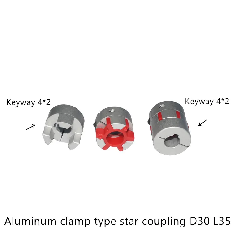 LINK CNC D30mm L35mm coupler keyway large torque elasticity Encoder plum coupling elastic clamp Jaw spider  Stepper motor