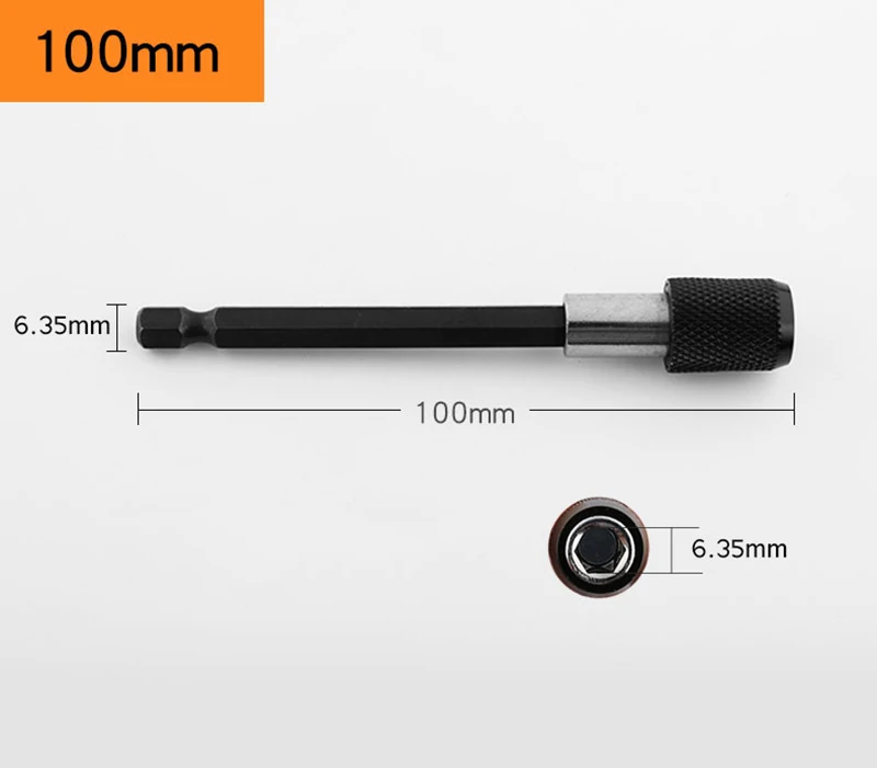 1/4 "Hex magnetyczny wiertło śrubowe wskazówka szybka zmiana uchwyt przewodnik napęd wiertła wkrętak Bit 60/100/150mm przedłużenie narzędzia zestaw