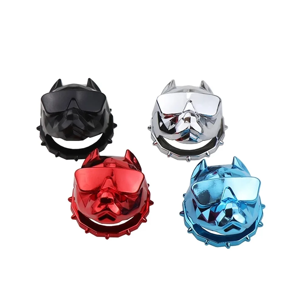 2023 Metal Bully Dog Car Engine Start Stop Switch Button Cover Decorative Auto Push Button Sticky Cover Car Interior Accessories