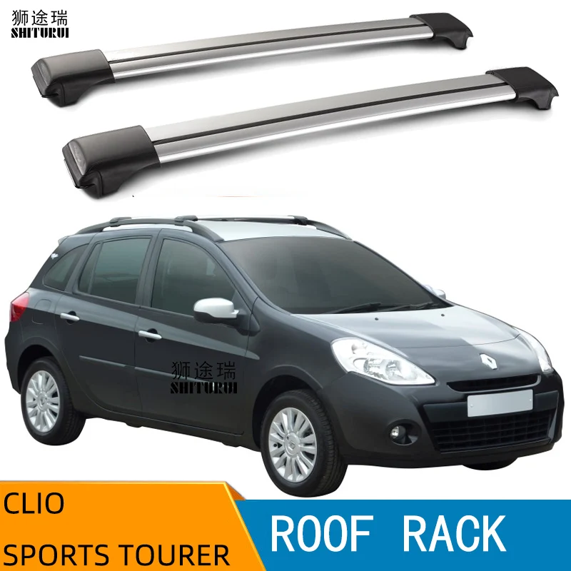 

2 шт. рейки на крышу для RENAULT CLIO SPORTS TOURER WAGON 2007 - 2020 (Рейки), боковые рейки из алюминиевого сплава, поперечные рейки, багажник на крышу