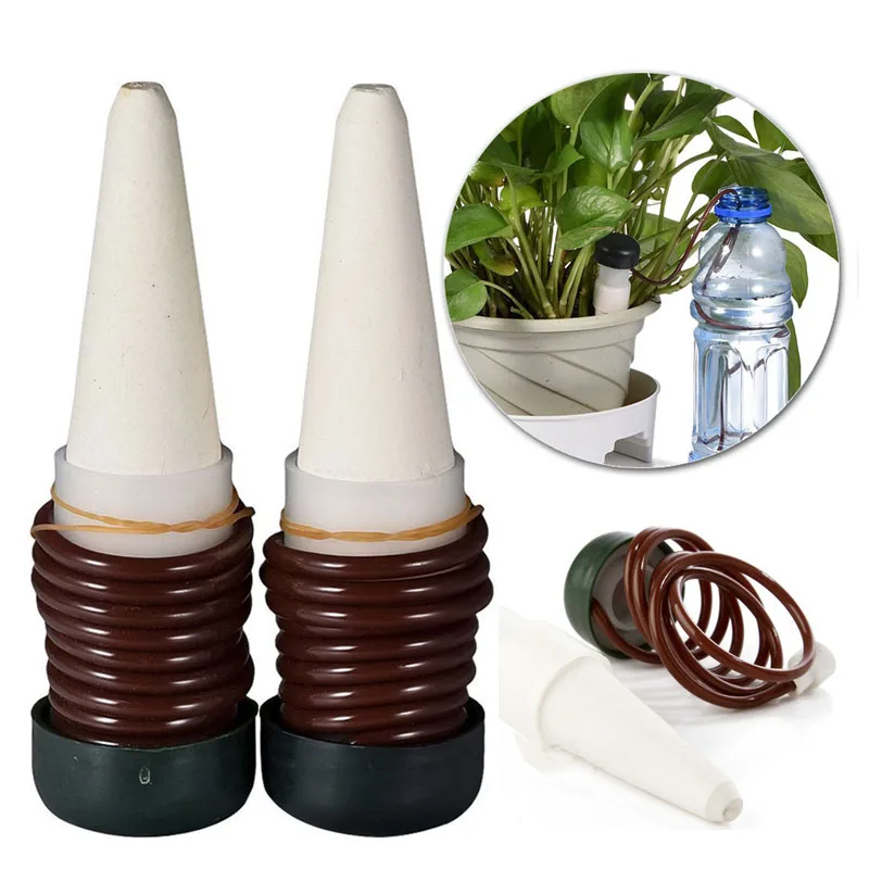 

2pcs/8pcs Watering Stake Indoor Automatic Drip Watering System Irrigation Equipment Tool for Plant Waterer Ceramic Probes House