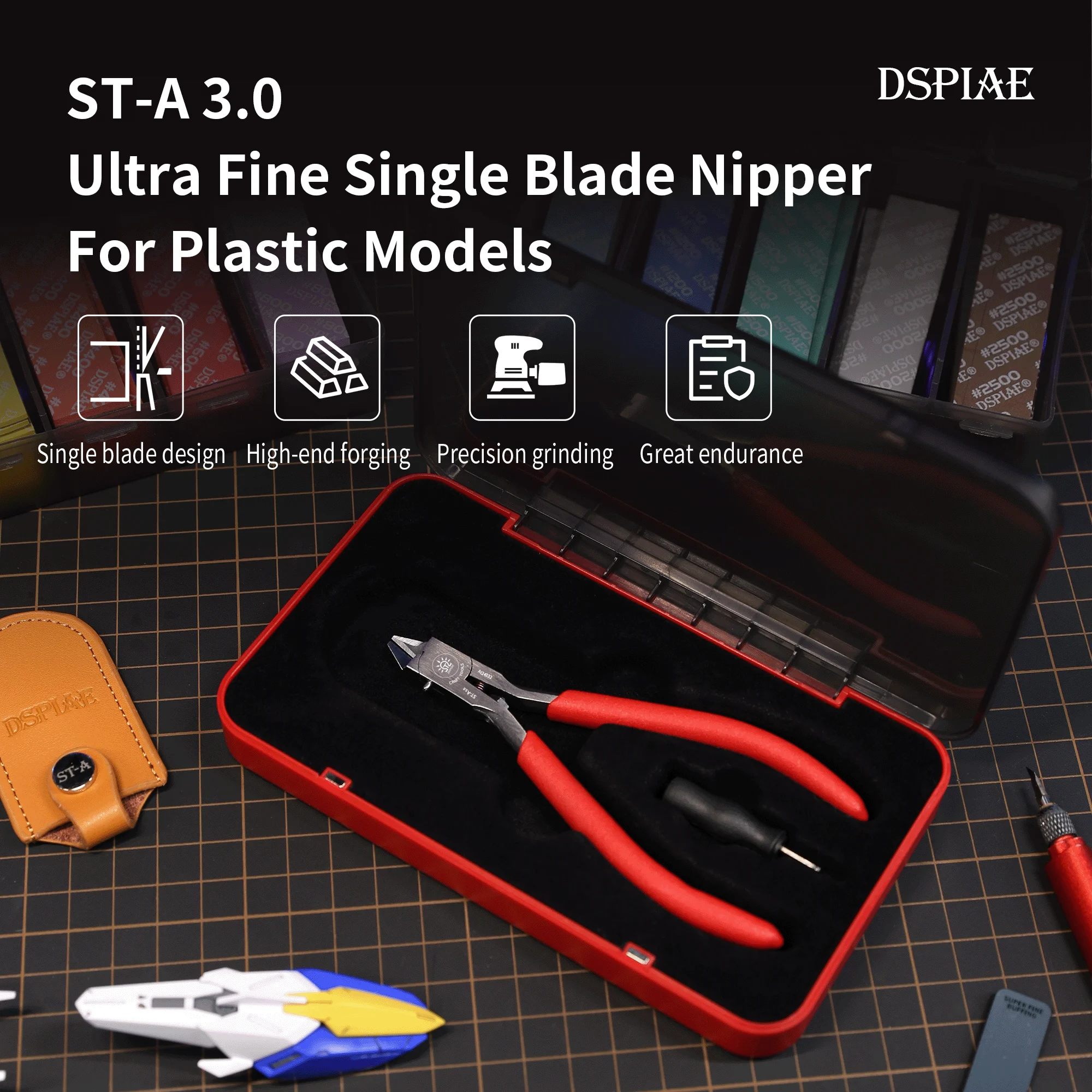 DSPIAE ST-A 3.0 Model Single Blade Nipper Set Contains Storage Boxes For Gundam Military Model Making Hobby Tool DIY