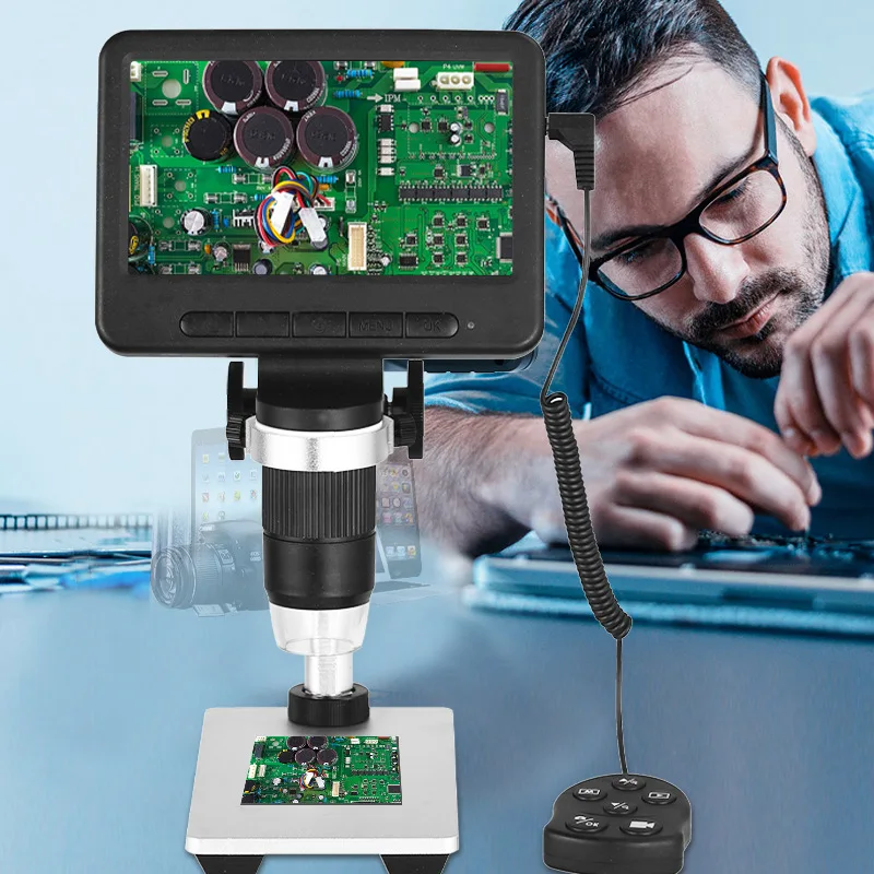 Ultra-clear digital microscope wifi integrated microscope with screen USB electronic digital microscope supports MAC connection