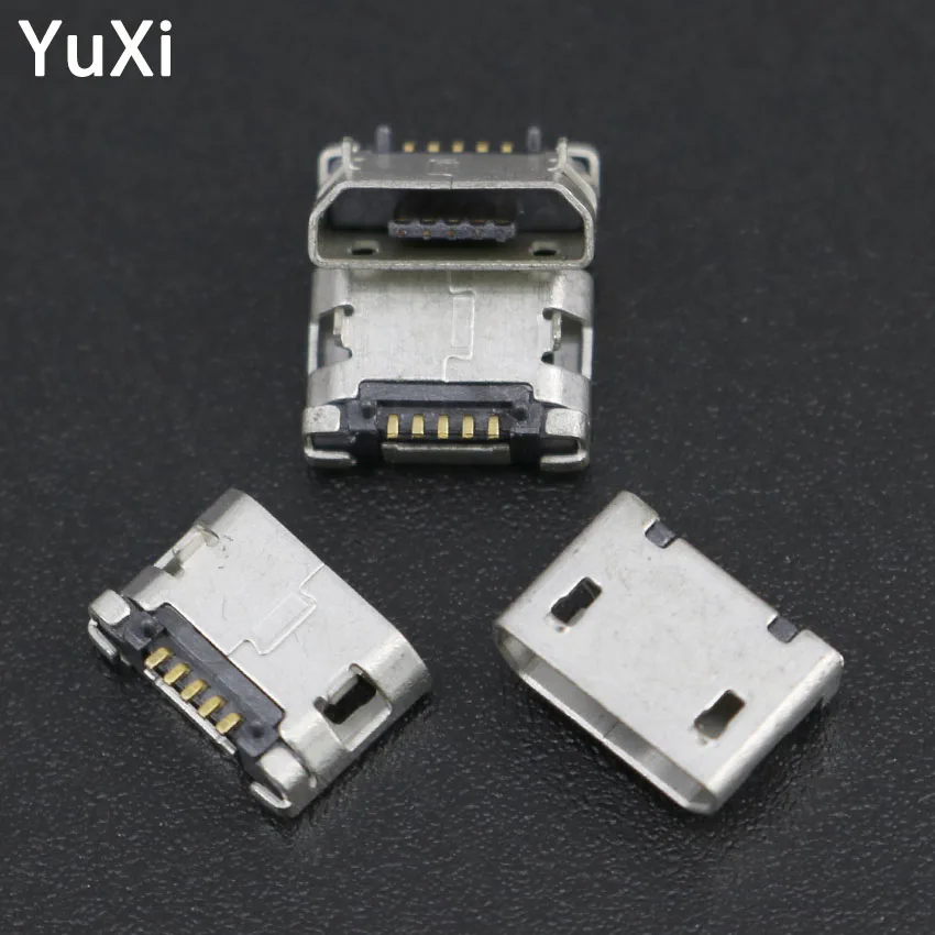 

YuXi 10pcs G19Y Micro USB 5pin Female Connector for Mobile Phone mobile power MP3 USB Charging Socket jack Port For Electric toy