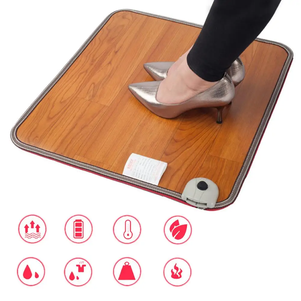 Foot Feet Warmer Electric Heating Mat Office Warm Feet Leg Warmer Thermostat Heating Pad Home Heated Floor Carpet