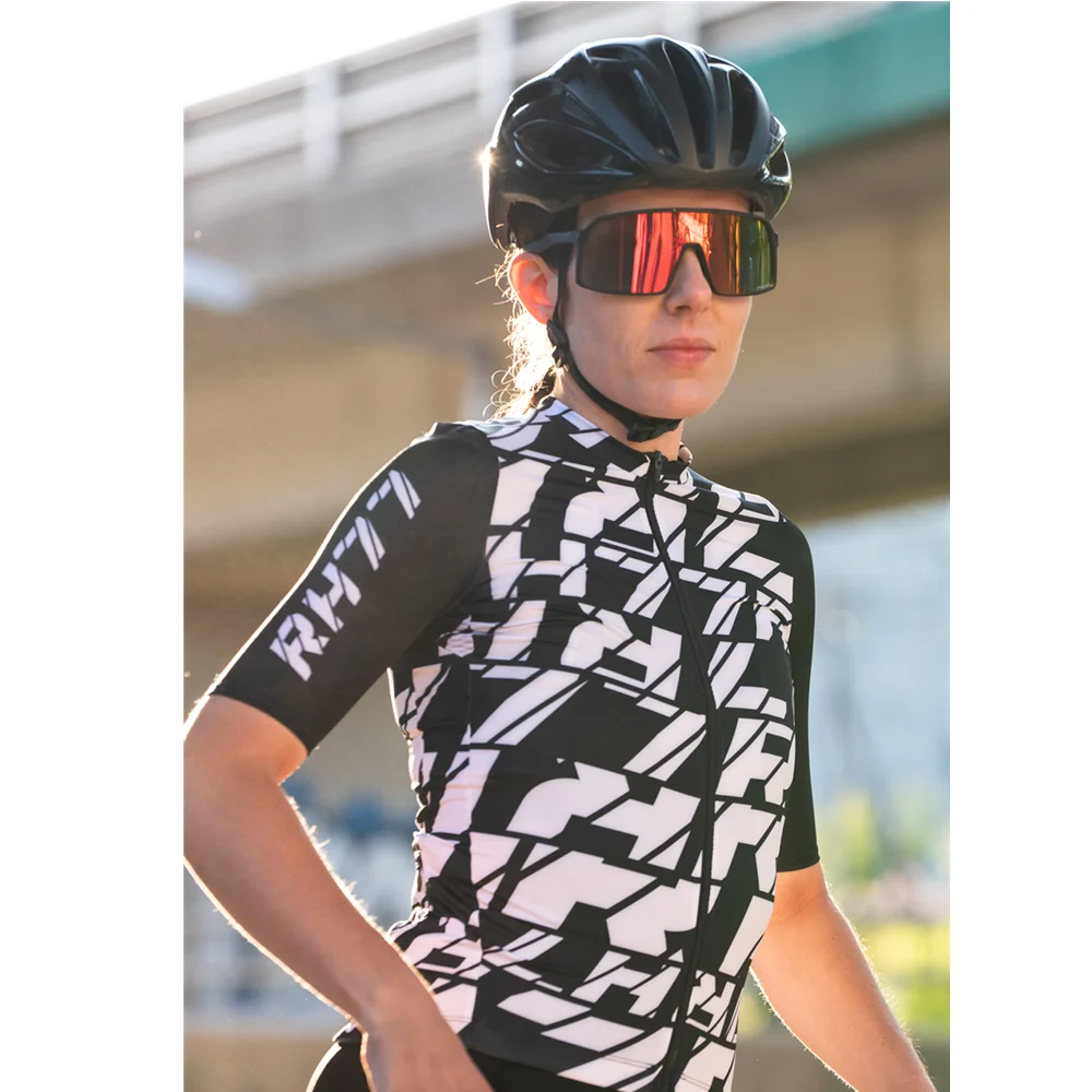 RH77 2021Summer Women New Cycling Jersey Couple Bike Sportswear MTB Quick Dry Short Sleeve Top Replica Polyester Fabric Ciclismo