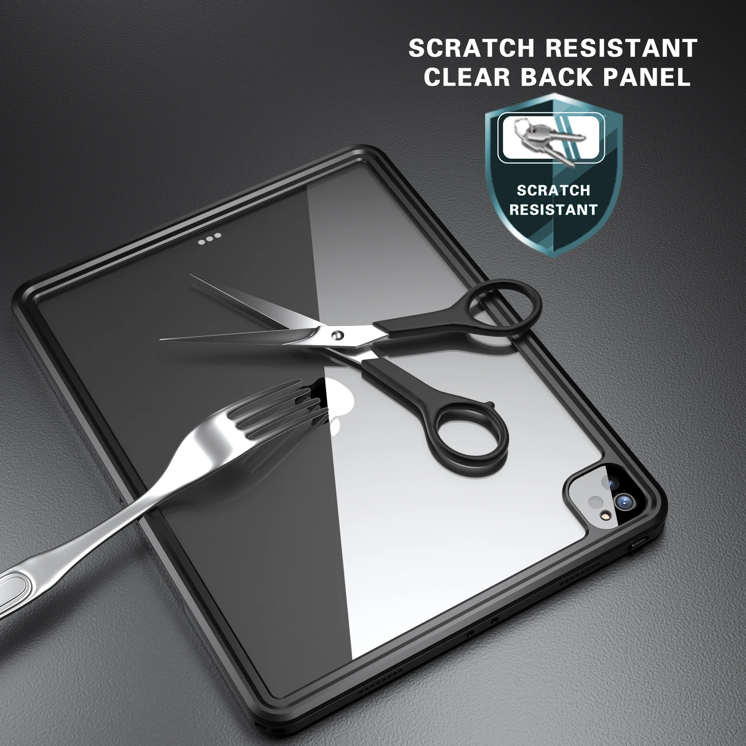 حافظة مضادة للماء كاملة IP68 360 لهواتف ابل 2021 ايباد برو 12.9 انش