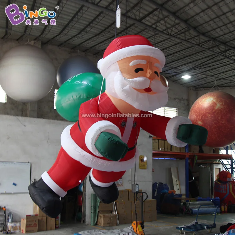 

Hanging-dec 3 Meters Inflatable Santa Claus for Event Decoration / ad Customization Santa Balloon Toys for Sale