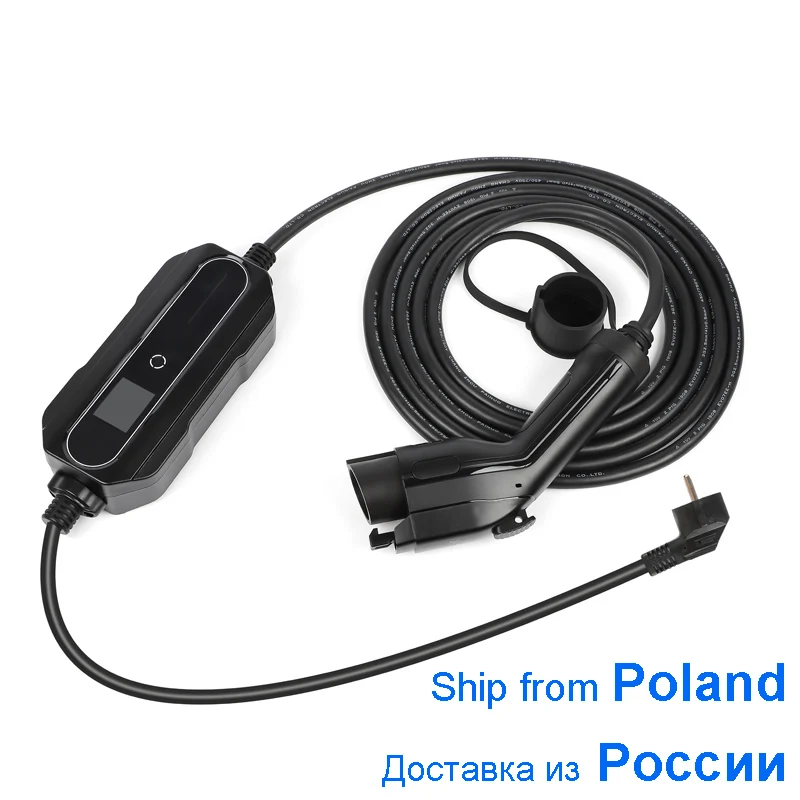 Portable EV Quick Charger AC85-265V J1772 SAE High Quality Connector Handle for Electrical Vehicle Goods