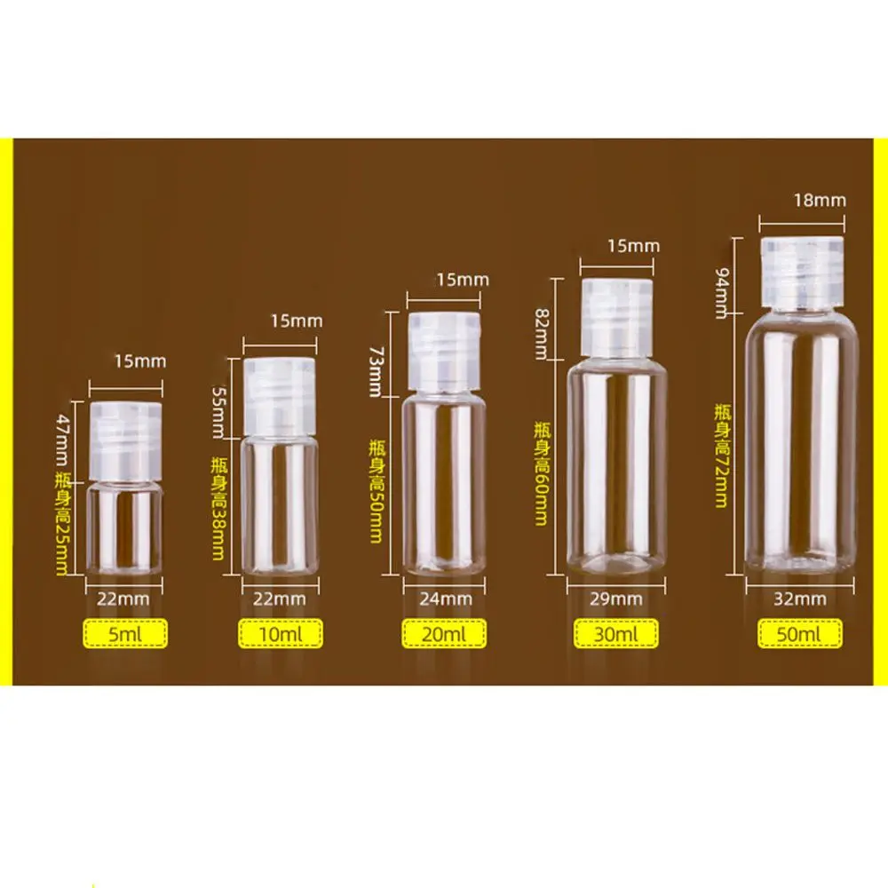 Picture 4: Squeeze Makeup Clear Shampoo Bottle Refillable Empty Container Bottle Lotion Jar
