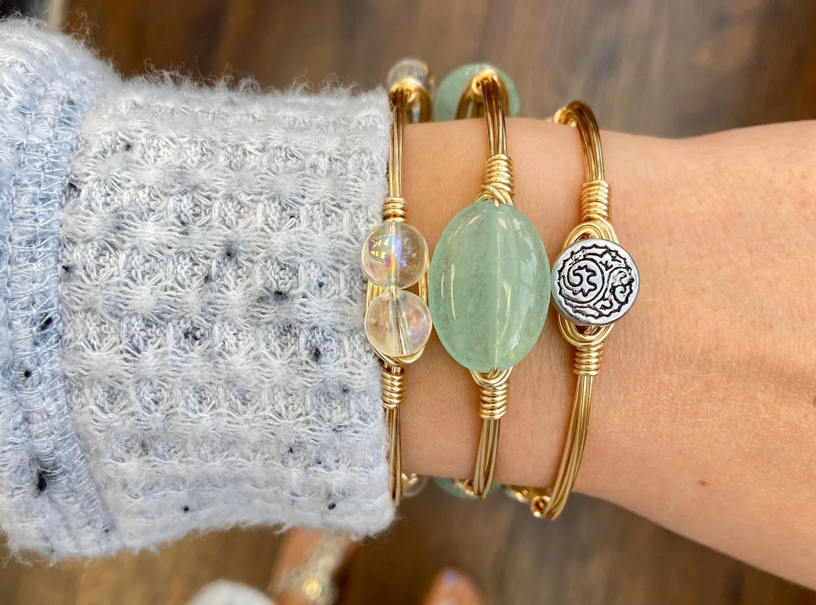 Green Beaded Bangle…