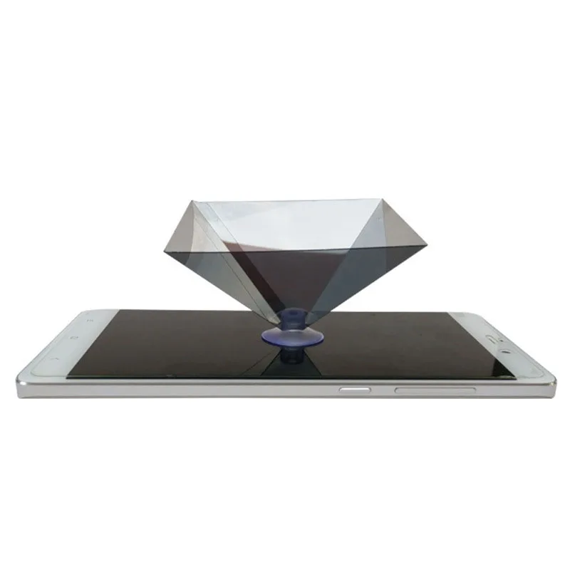 3D Hologram Pyramid Display Projector, Video Stand, Universal for Smart Mobile Phone, In Stock