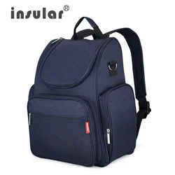 Mochila Insular elegante para pañales de bebé, bolsas para cochecito de pañales, bolsa de cambio de viaje de maternidad multifuncional para mochilas de mamá y mujer