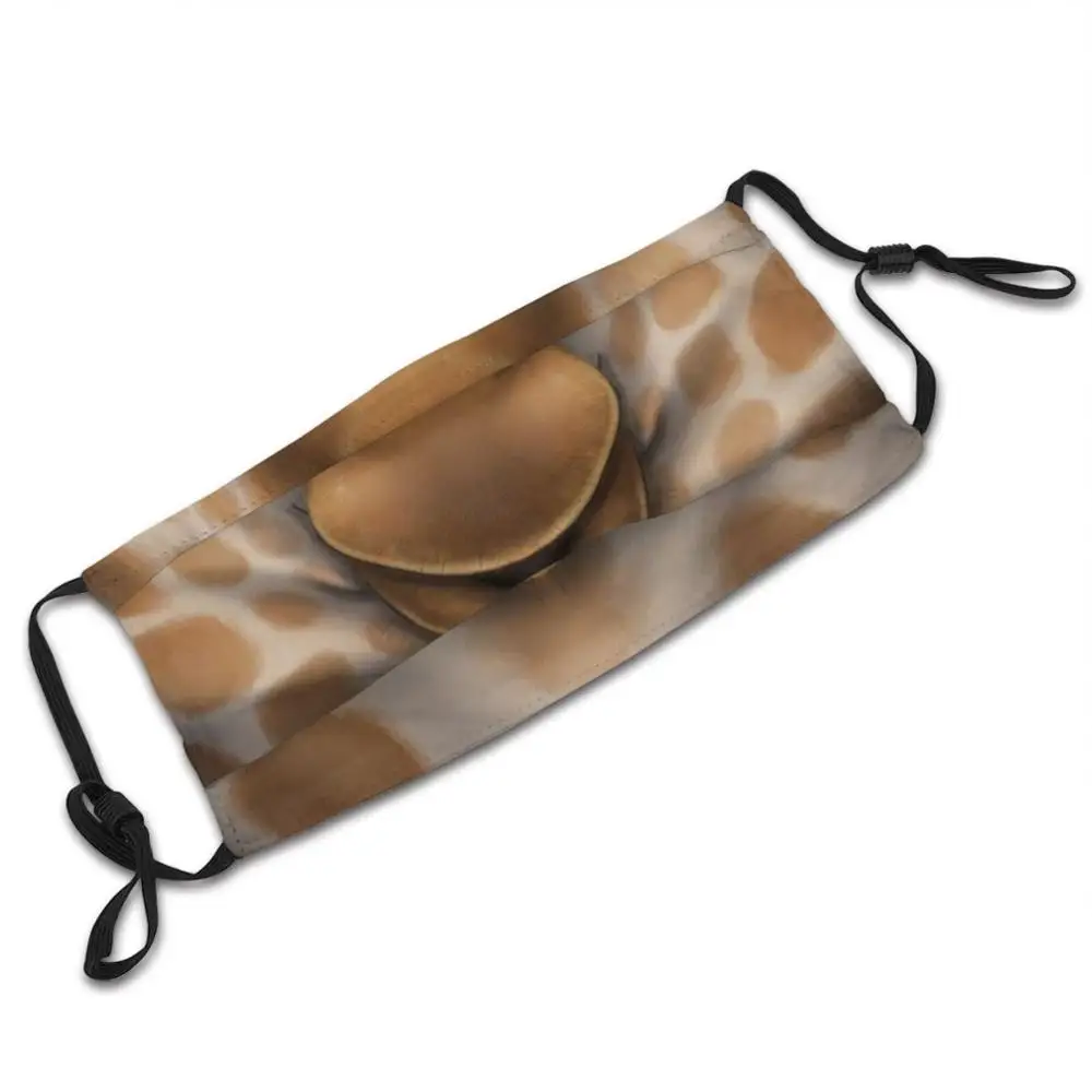 Giraffa giraffa giraffidae ungulate hoofer zoologia animal peludo máscara de filtro pm2.5 personalizada