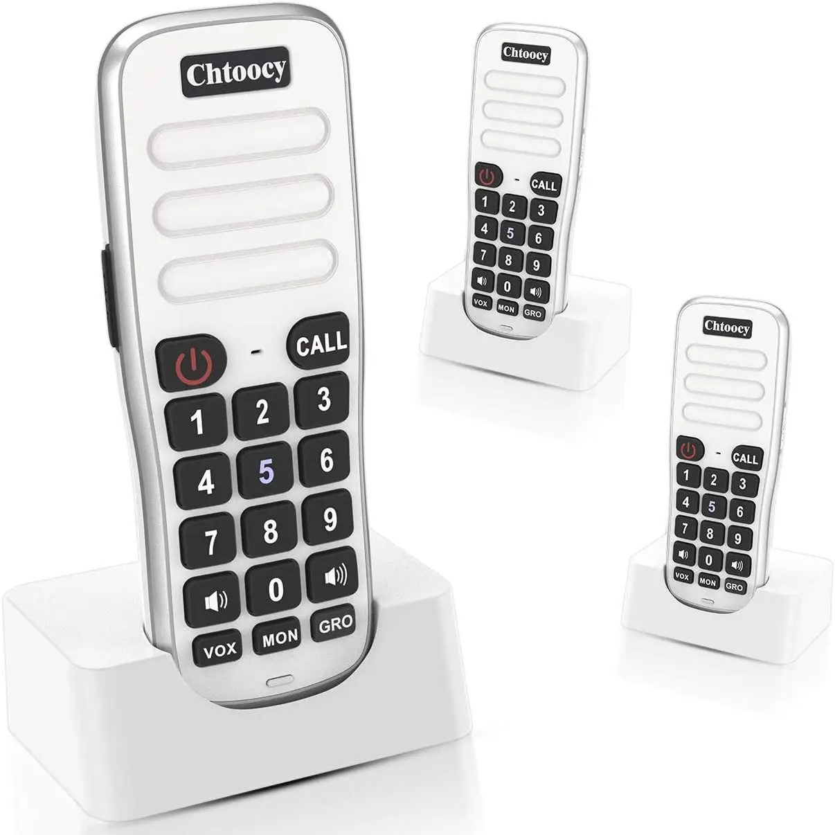 Chtoocy Handheld Draadloze Oplaadbare Intercoms Systeem 10 Channel Call All Voor Home House Business Office Room Buiten Praten